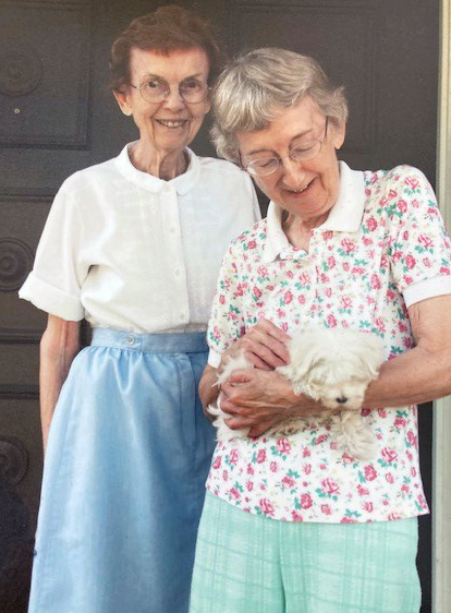 Sisters Ruby and Ruth Bebermeyer