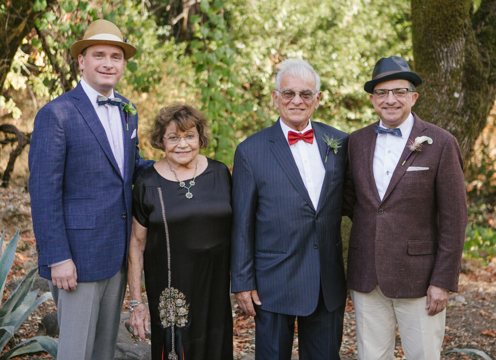 Paul Koulogeorge and Eliav Barr with Eliav's parents